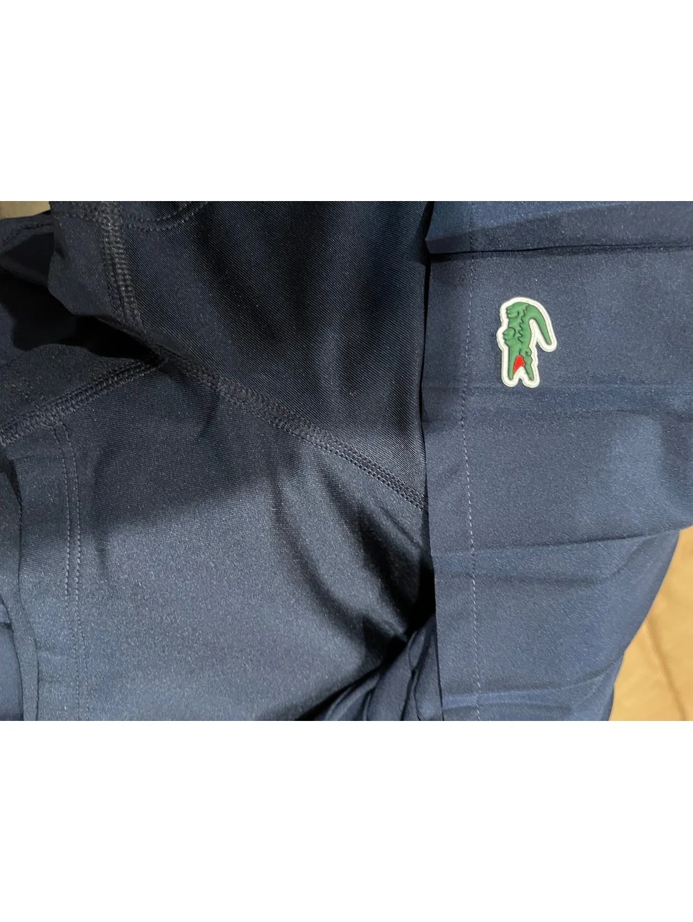 Lacoste Girls Navy Blue Pleated Skirt Size 8 Years